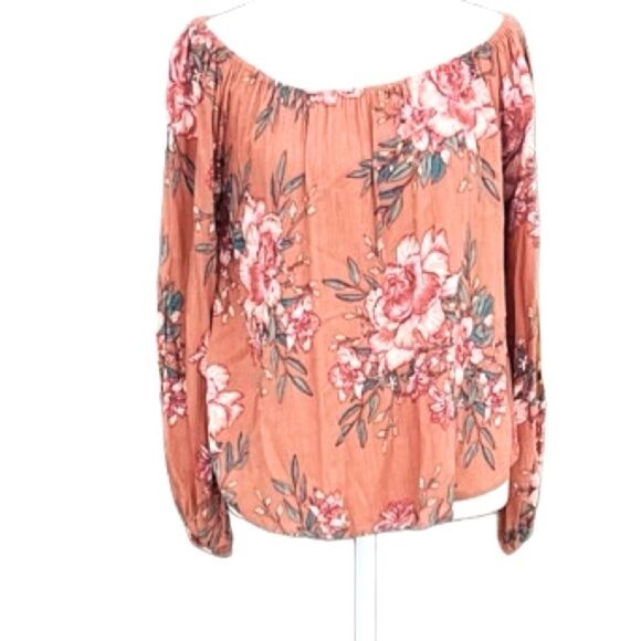 Billabong 100% rayon floral off shoulder top, size S. - Picture 1 of 6